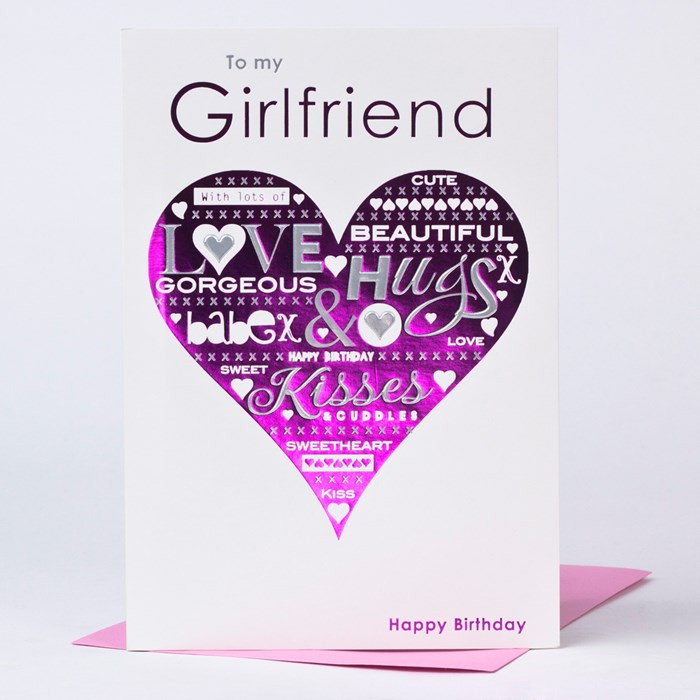 Best ideas about Birthday Card For Girlfriend
. Save or Pin Birthday Card Girlfriend Pink Heart Now.