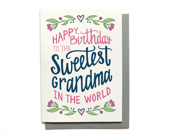 Best ideas about Birthday Card For Grandma
. Save or Pin Grandma Birthday Card Sweetest Grandma in the World Now.