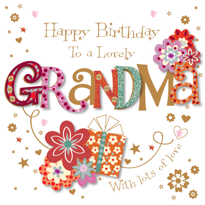 Best ideas about Birthday Card For Grandma
. Save or Pin Lovely Grandma Happy Birthday Greeting Card Cards Now.