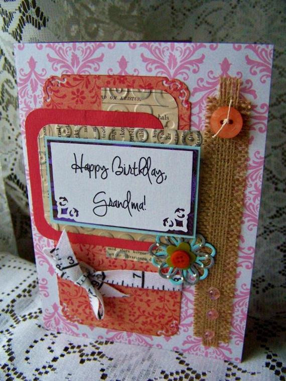 Best ideas about Birthday Card For Grandmother
. Save or Pin Happy Birthday Grandma handmade greeting card by Now.