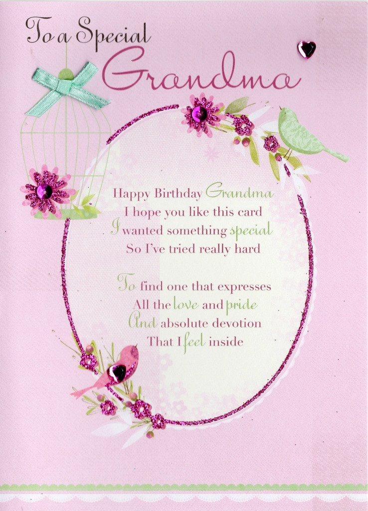 Best ideas about Birthday Card For Grandmother
. Save or Pin Special Grandma Birthday Greeting Card Now.