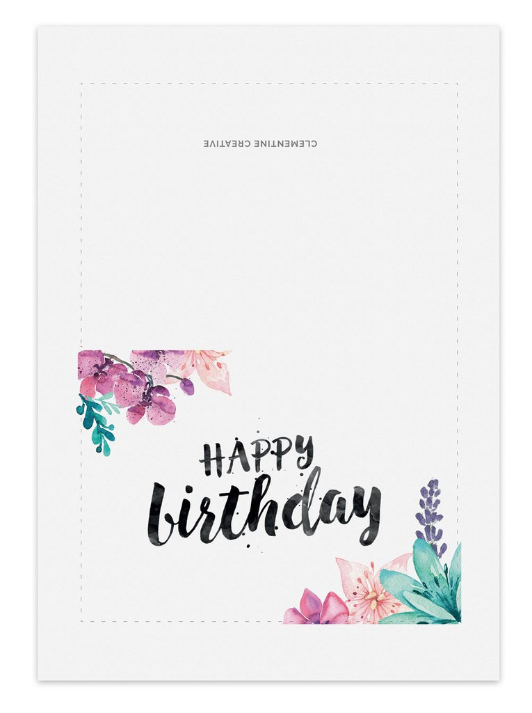 Best ideas about Birthday Card For Her
. Save or Pin Printable Birthday Card for Her – Clementine Creative Now.