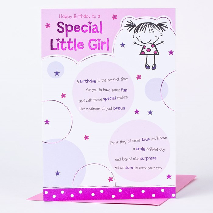 Best ideas about Birthday Card For Little Girl
. Save or Pin Birthday Card A Special Little Girl Now.
