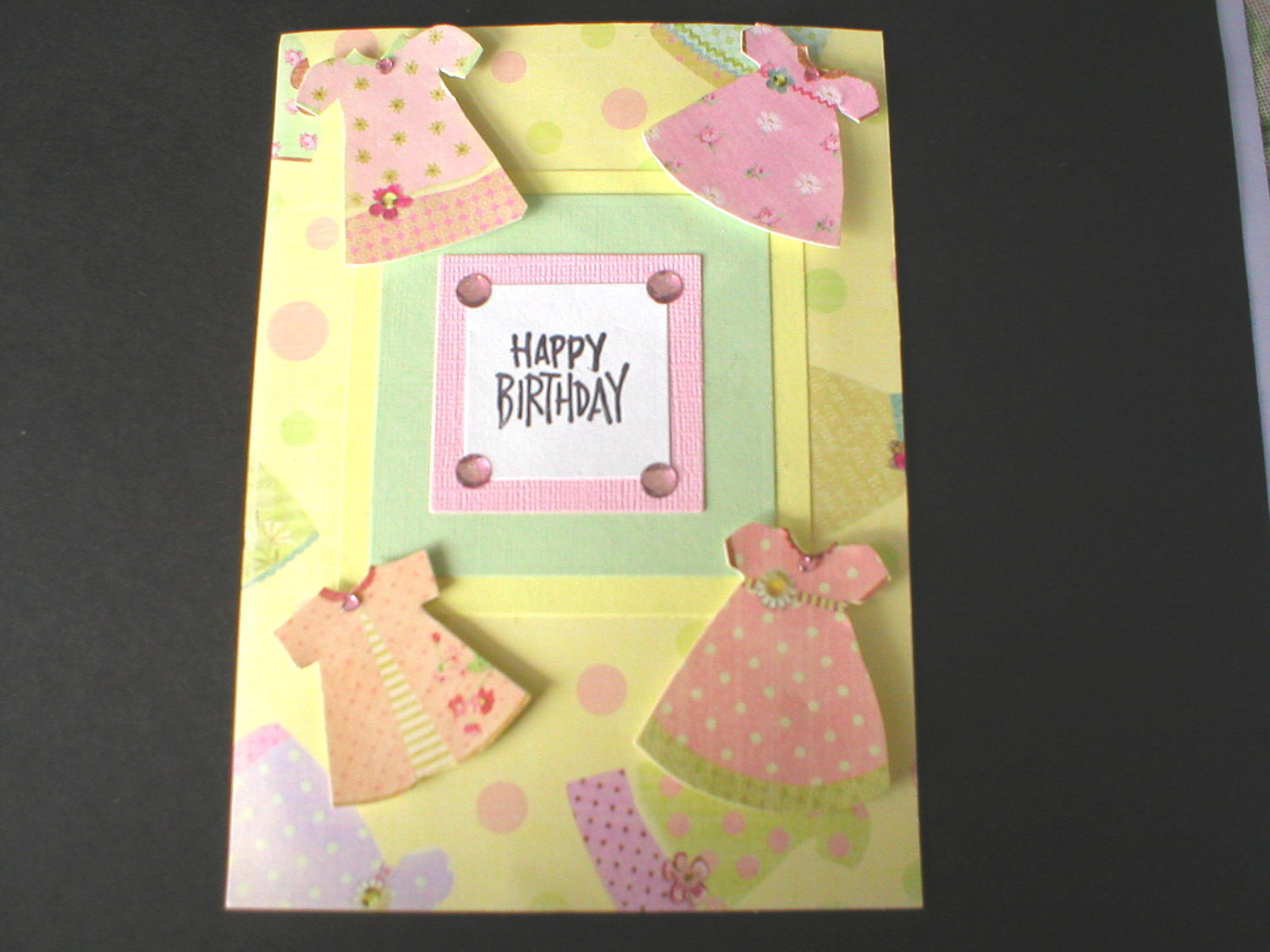 Best ideas about Birthday Card For Little Girl
. Save or Pin Little Girl Dresses Birthday Card Handmade Greeting Card Now.