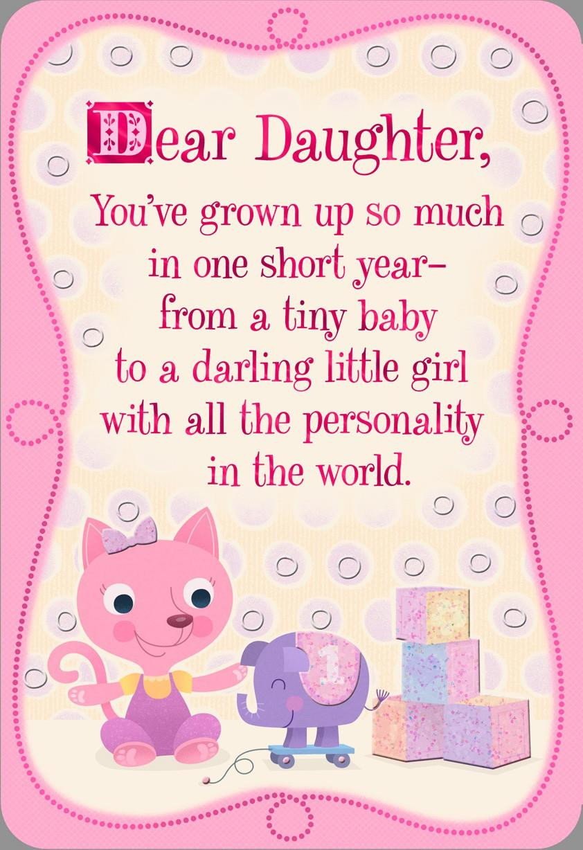 Best ideas about Birthday Card For My Daughter
. Save or Pin Pink Kitten 1st Birthday Card for Daughter Greeting Now.