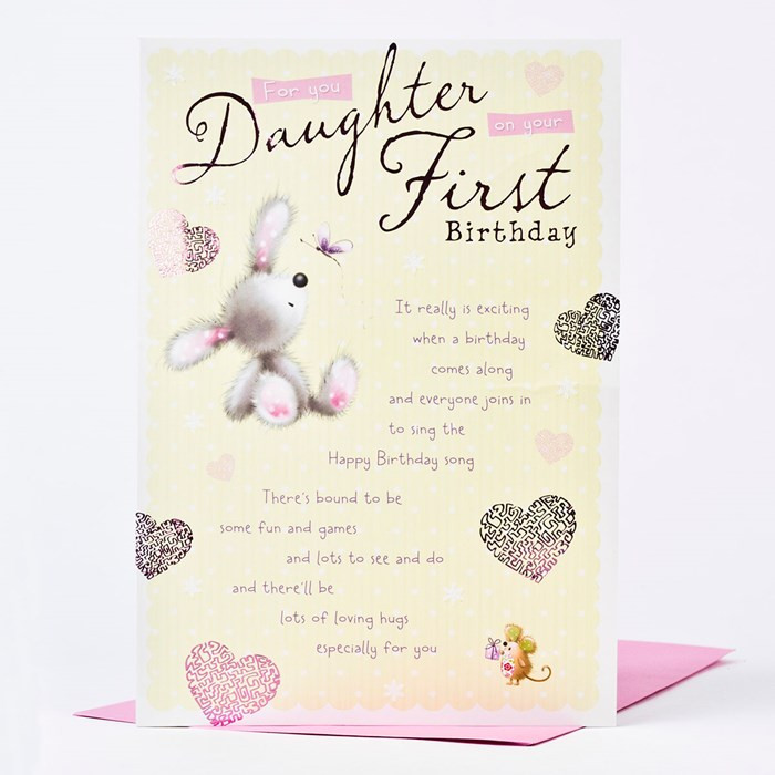Best ideas about Birthday Card For My Daughter
. Save or Pin Birthday Card Daughter First Birthday ly 89p Now.