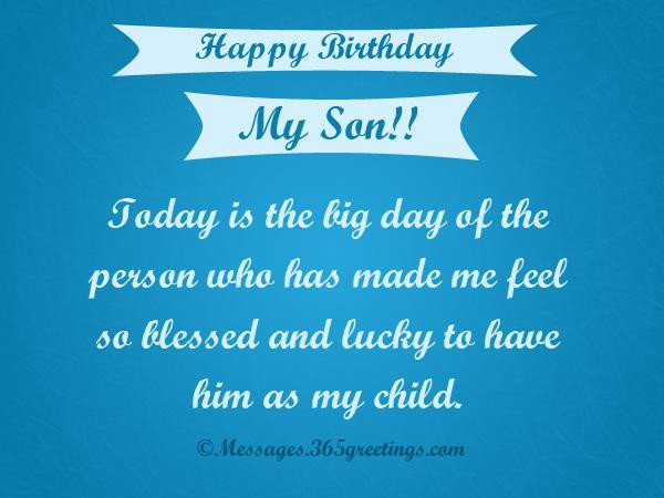 Best ideas about Birthday Card For My Son
. Save or Pin Birthday Wishes for Son 365greetings Now.