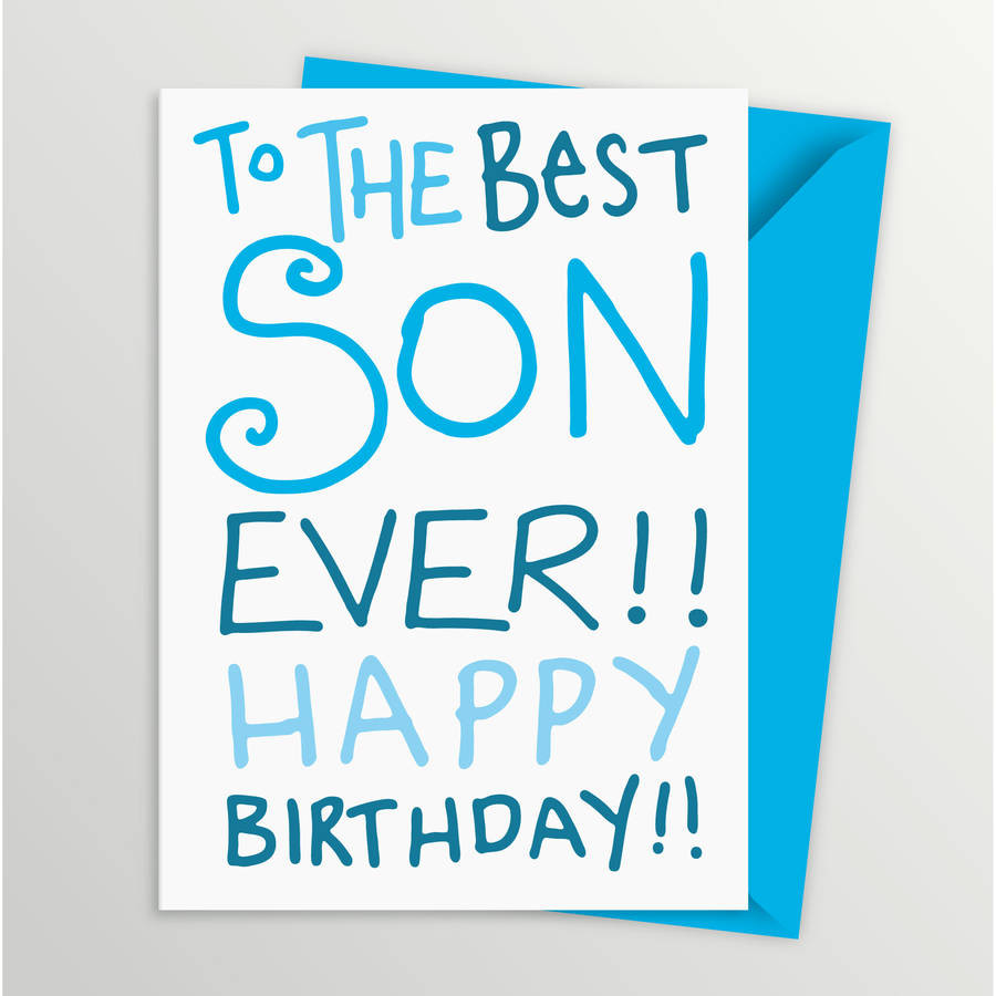 Best ideas about Birthday Card For My Son
. Save or Pin birthday card for son by a is for alphabet Now.