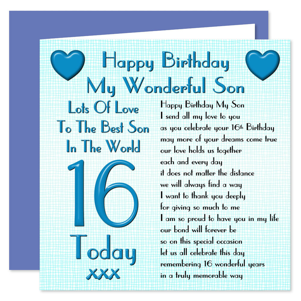 Best ideas about Birthday Card For My Son
. Save or Pin My Wonderful Son Lots Love Happy Birthday Card Age Now.