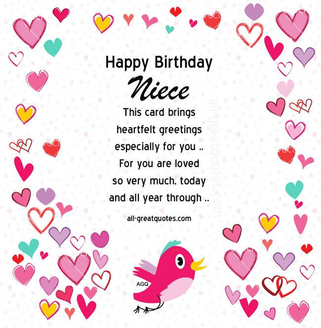 Best ideas about Birthday Card For Niece
. Save or Pin Pin by 1 407 283 1478 on Quotes Now.
