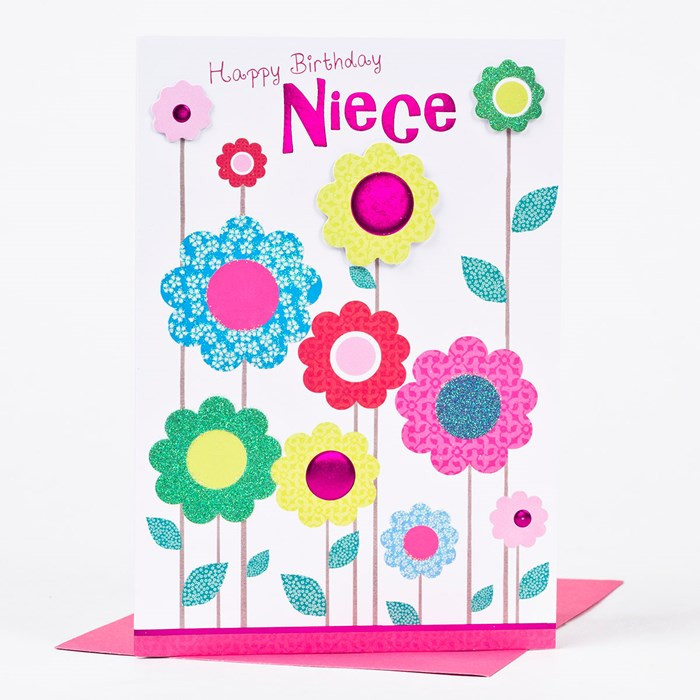 Best ideas about Birthday Card For Niece
. Save or Pin Birthday Card Niece Colourful Flowers Now.