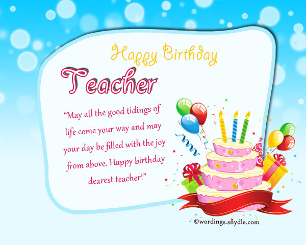 Best ideas about Birthday Card For Teacher
. Save or Pin Birthday Wishes for Teacher Wordings and Messages Now.