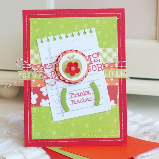 Best ideas about Birthday Card For Teacher
. Save or Pin Thanks Teacher Handmade Greeting Card Now.