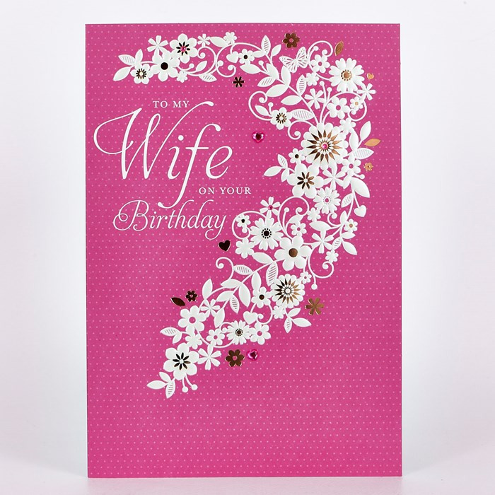 Best ideas about Birthday Card For Wife
. Save or Pin Signature Collection Birthday Card Wife White Flowers Now.
