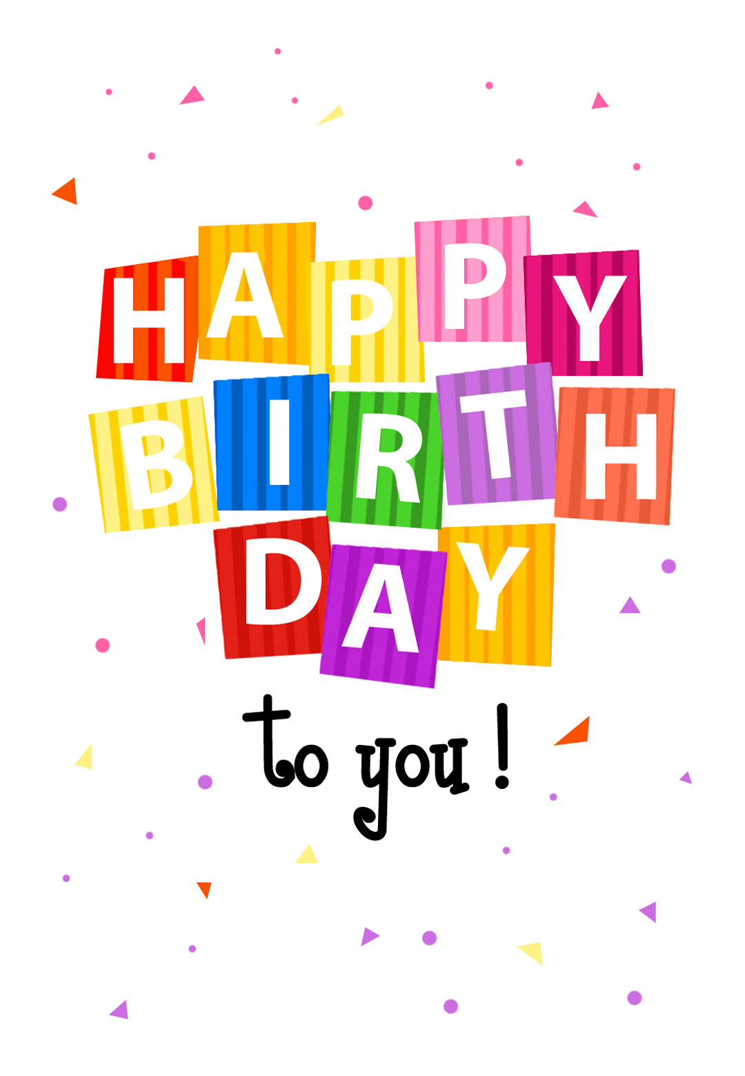 Best ideas about Birthday Card Free
. Save or Pin Confetti Birthday Card Now.
