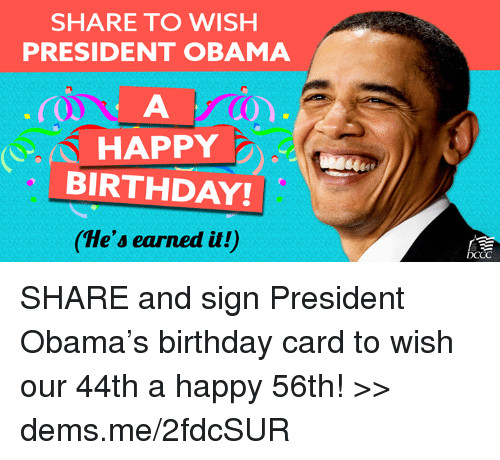 Best ideas about Birthday Card From President
. Save or Pin President obama happy birthday card Now.