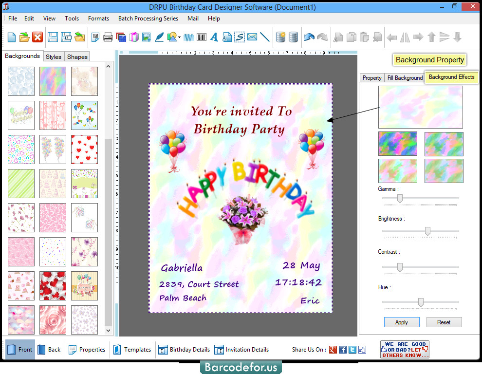 Best ideas about Birthday Card Generator
. Save or Pin Birthday Cards Maker Software designs birth day card Now.