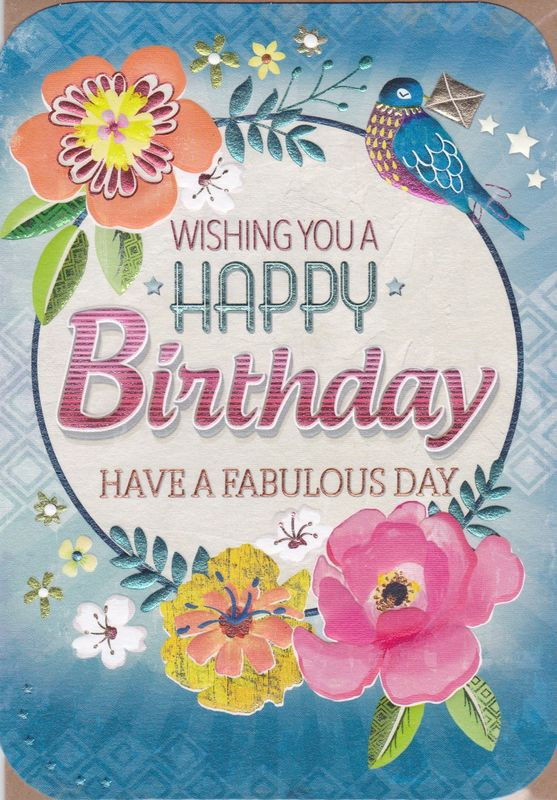 Best ideas about Birthday Card Images
. Save or Pin Floral Have A Fabulous Day Birthday Card Karenza Paperie Now.