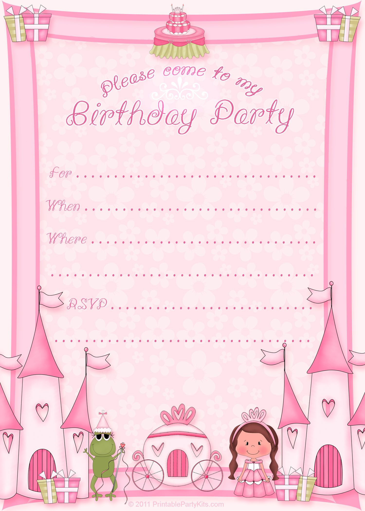 Best ideas about Birthday Card Invitations
. Save or Pin Free Printable Invitation Pinned for Kidfolio the Now.