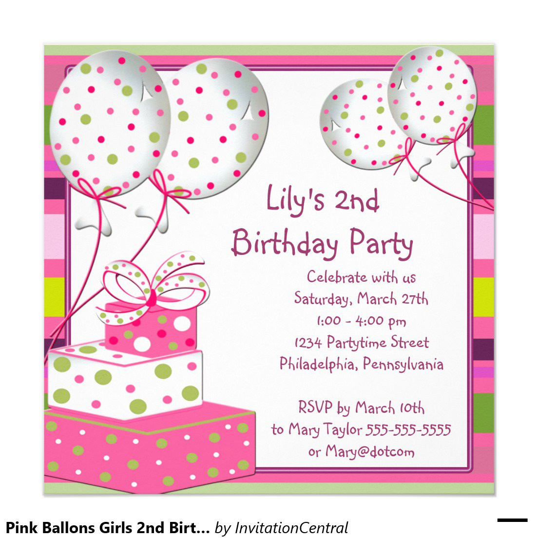 Best ideas about Birthday Card Invitations
. Save or Pin Birthday Party Invitation Card Now.