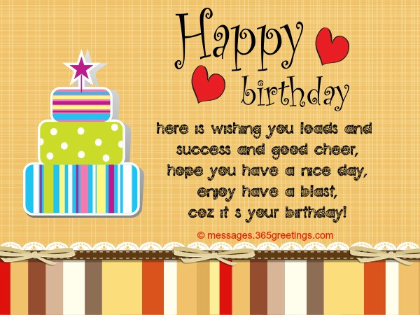 Best ideas about Birthday Card Message
. Save or Pin Birthday Card Messages And Card Wordings 365greetings Now.