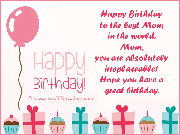 Best ideas about Birthday Card Messages For Mom
. Save or Pin Birthday Wishes for Mother 365greetings Now.