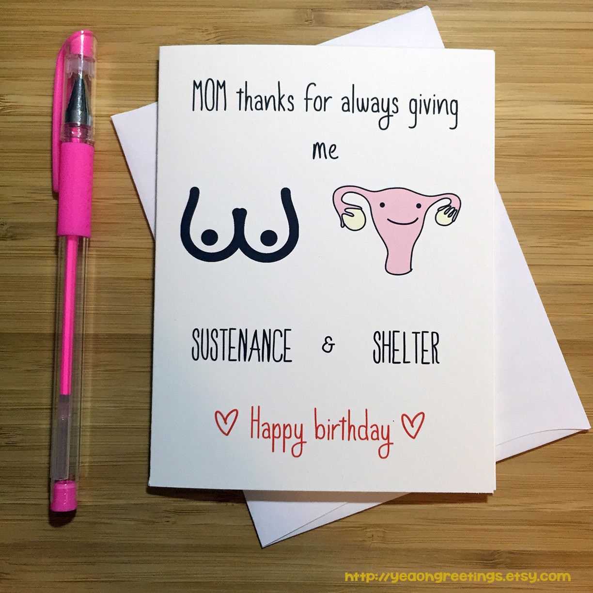 Best ideas about Birthday Card Mom
. Save or Pin Happy Birthday Mom Funny Mom Card Inappropriate Card Card Now.