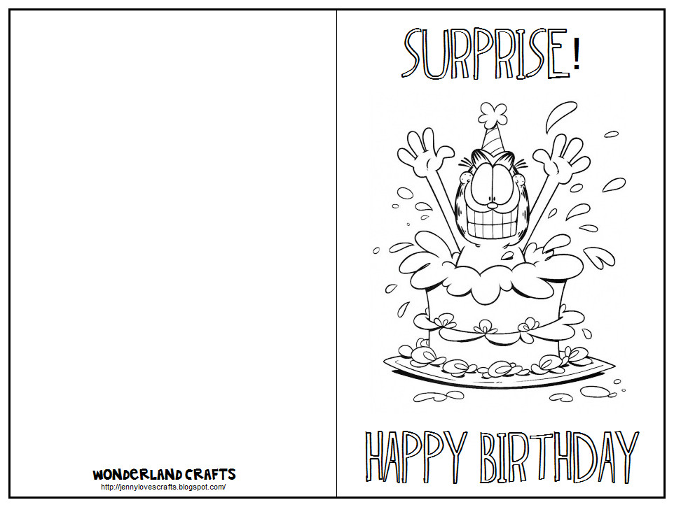 Best ideas about Birthday Card Print Out
. Save or Pin Wonderland Crafts Birthday Now.