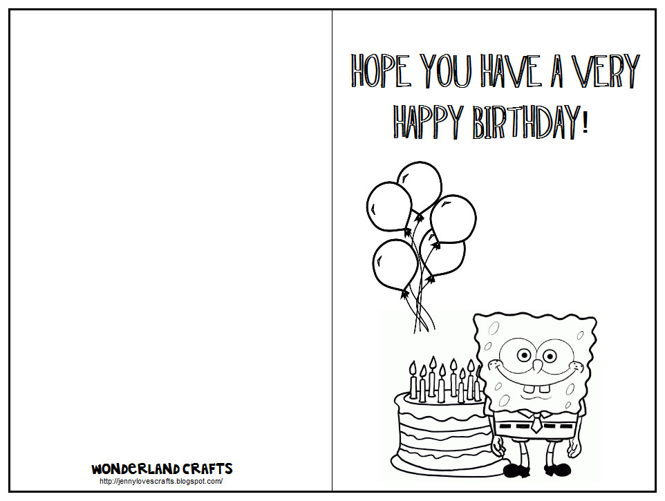 Best ideas about Birthday Card Print Out
. Save or Pin Wonderland Crafts Greeting Cards Now.