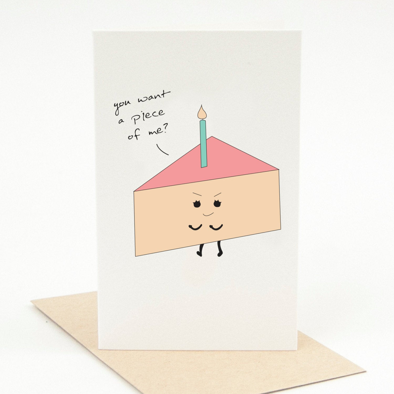 Best ideas about Birthday Card Puns
. Save or Pin Printable Happy Birthday Card You Want A Piece Now.