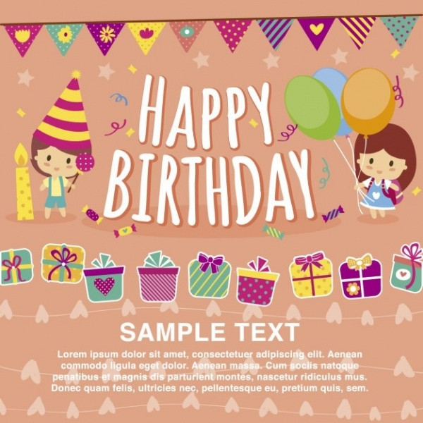 Best ideas about Birthday Card Template Free
. Save or Pin 32 Kids Birthday Invitations & Ideas PSD Vector EPS Now.