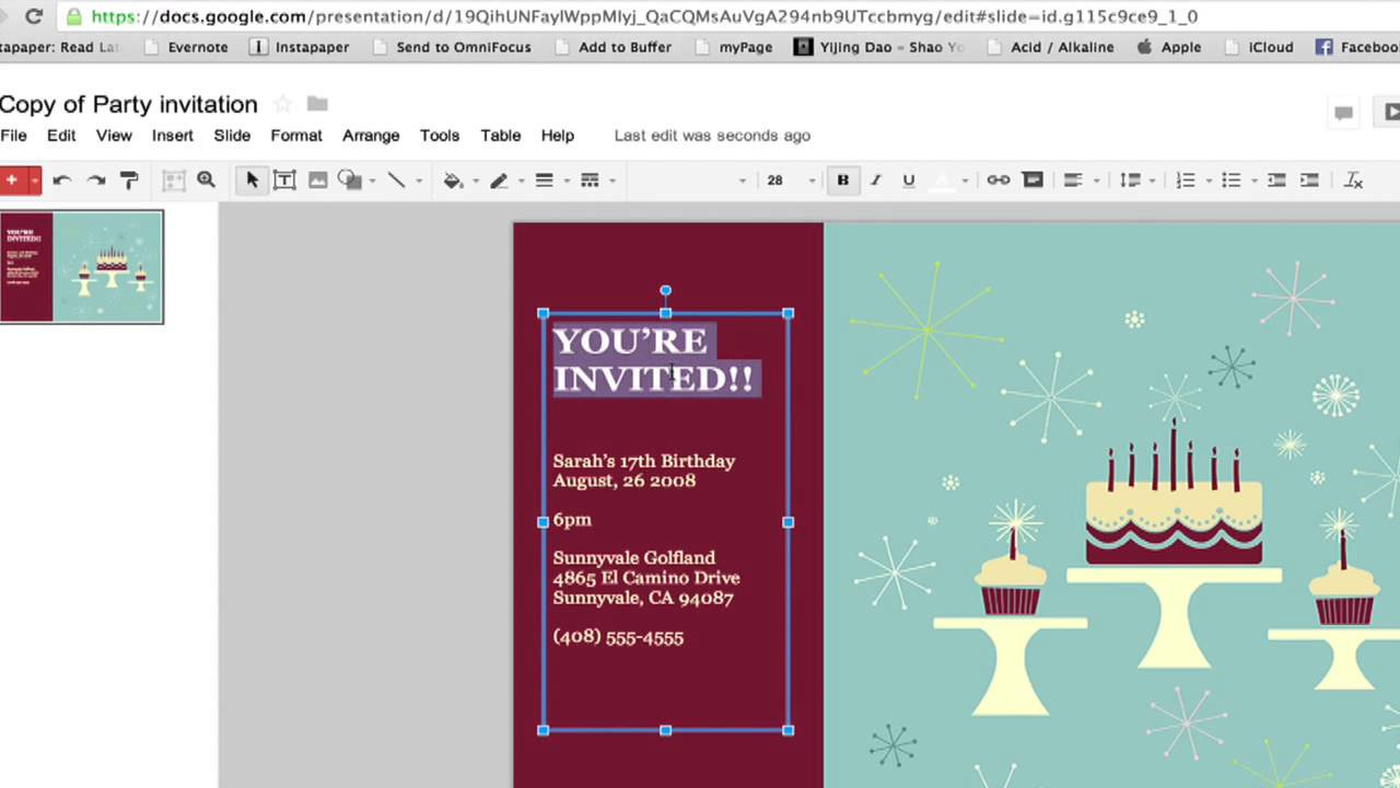 Best ideas about Birthday Card Template Google Docs
. Save or Pin How to Create a Party Invitation in Google Documents Now.