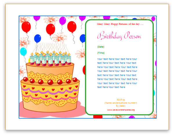 Best ideas about Birthday Card Template Word
. Save or Pin Birthday Card Template Now.