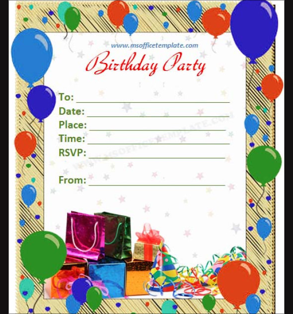 Best ideas about Birthday Card Template Word
. Save or Pin 63 Printable Birthday Invitation Templates PDF PSD Word Now.