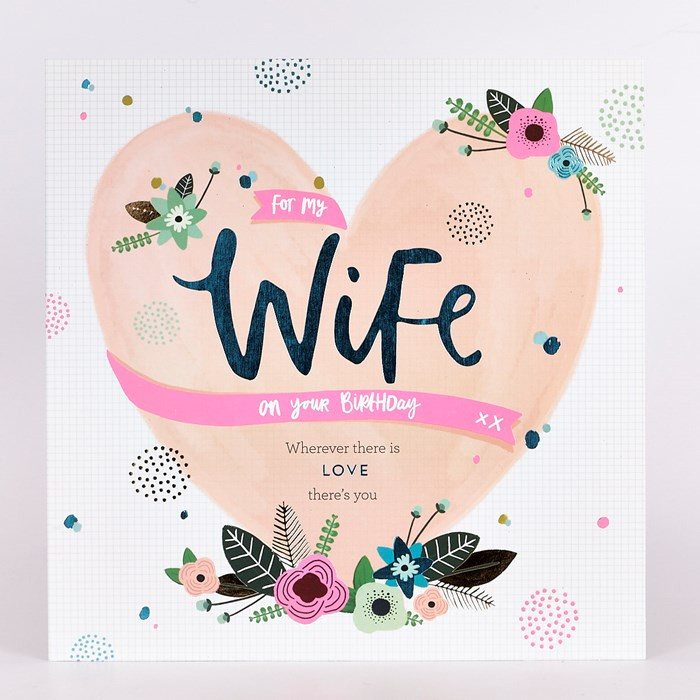Best ideas about Birthday Card Wife
. Save or Pin Platinum Collection Birthday Card Wife Heart £1 99 Now.