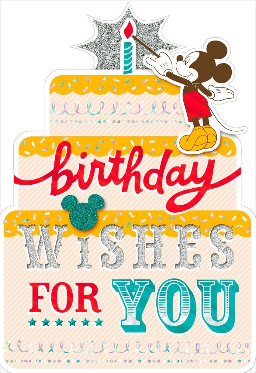 Best ideas about Birthday Card Wishes
. Save or Pin Mickey Mouse Birthday Wishes Card Greeting Cards Hallmark Now.