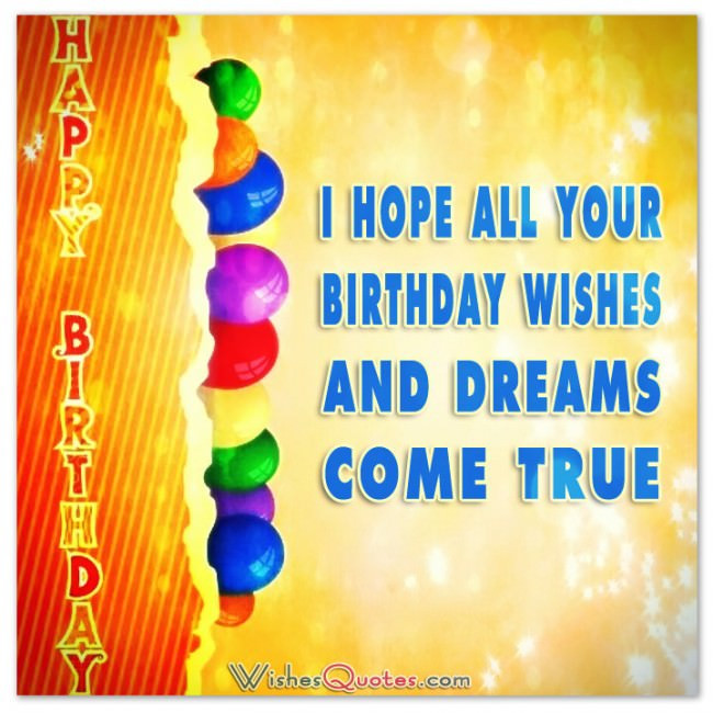 Best ideas about Birthday Card Wishes
. Save or Pin Happy Birthday Greeting Cards – WishesQuotes Now.