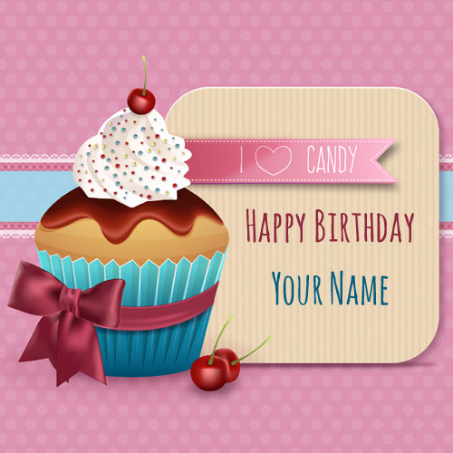 Best ideas about Birthday Card With Name
. Save or Pin Write Your Name Birthday Cards Now.