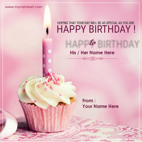 Best ideas about Birthday Card With Name
. Save or Pin Birthday Card Maker line Now.