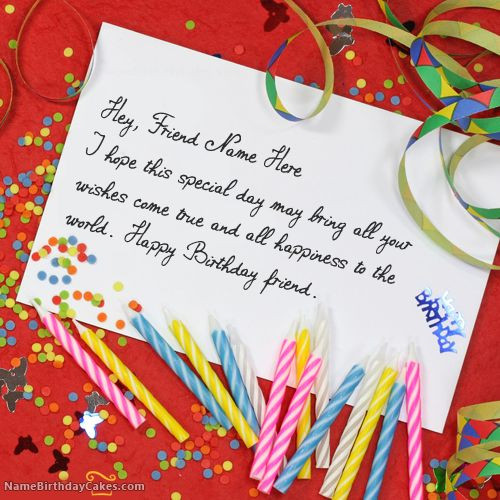 Best ideas about Birthday Card With Name
. Save or Pin Write name on Unique Birthday Card Happy Birthday Wishes Now.