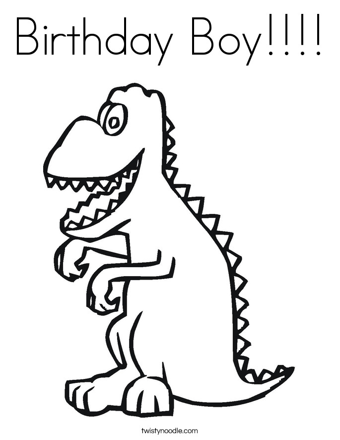 Best ideas about Birthday Coloring Pages For Boys
. Save or Pin Birthday Boy Coloring Page Twisty Noodle Now.