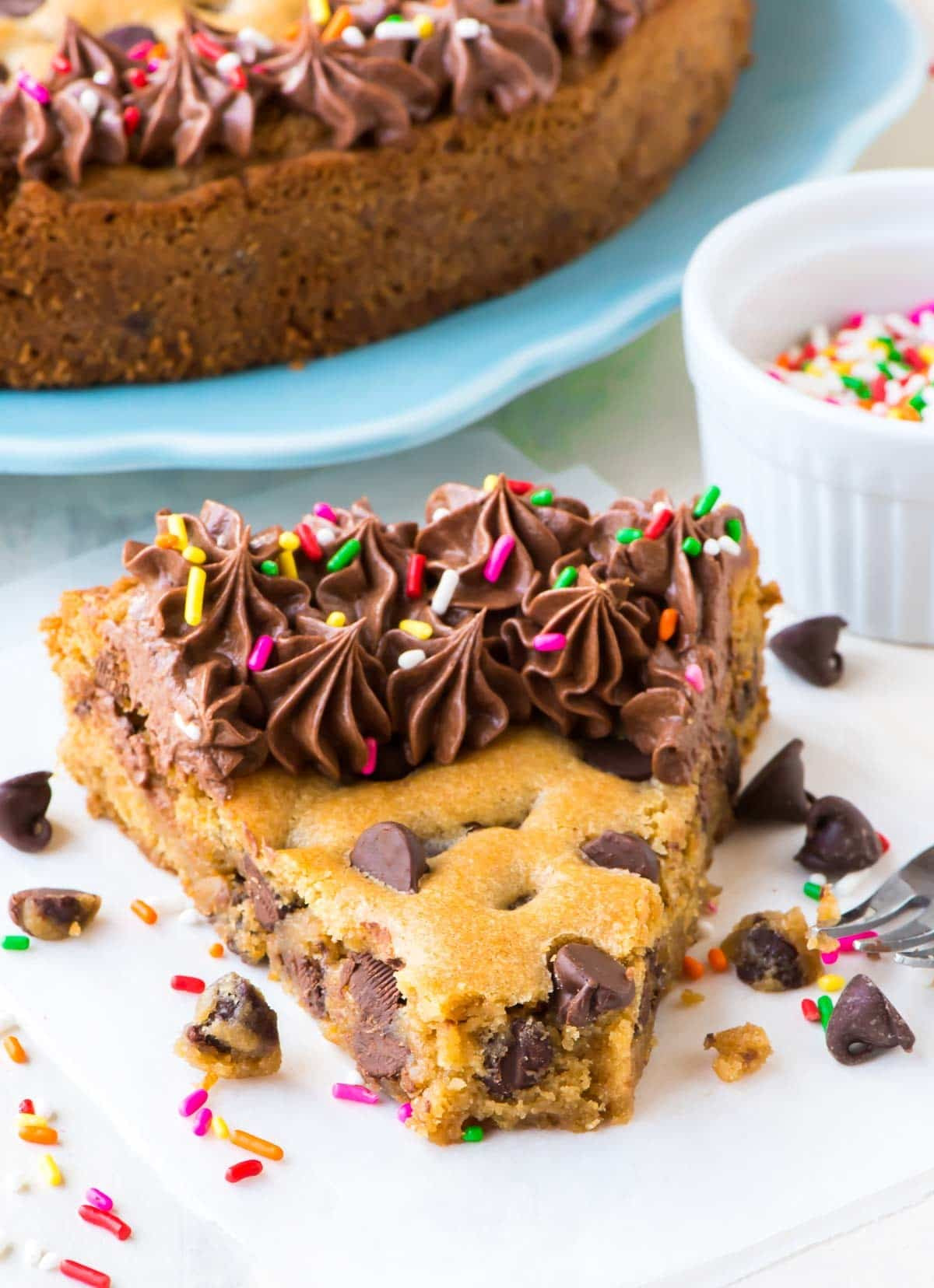 Best ideas about Birthday Cookie Cake
. Save or Pin Chocolate Chip Cookie Cake Recipe with Chocolate Fudge Now.