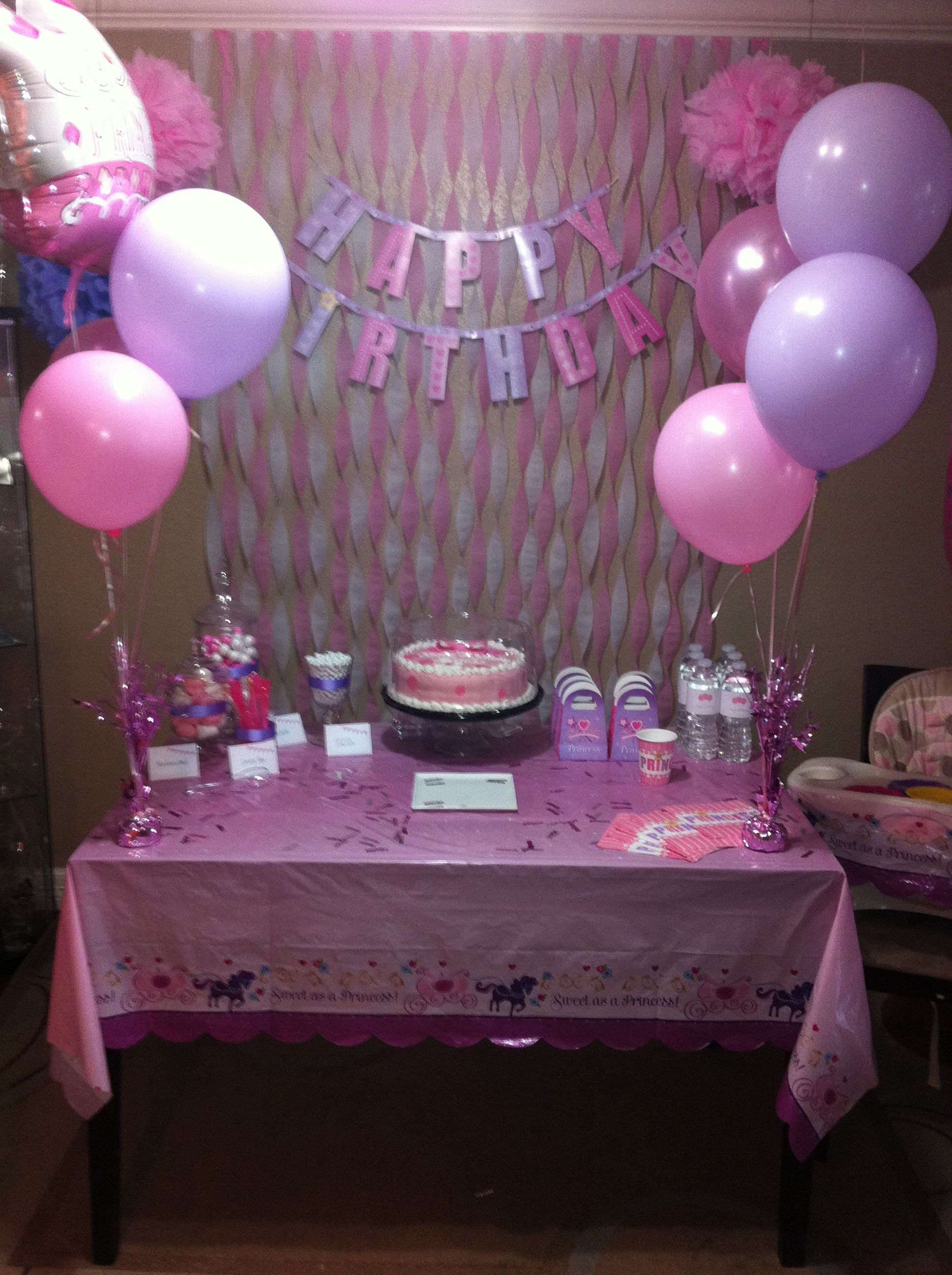 Best ideas about Birthday Decor
. Save or Pin First birthday princess party pink and lavender decor Now.