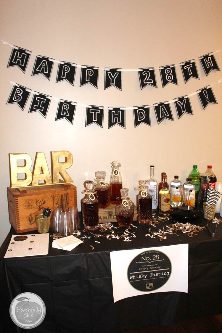 Best ideas about Birthday Decorations For Him
. Save or Pin Planning A Guy s Birthday Party Whiskey Tasting Now.