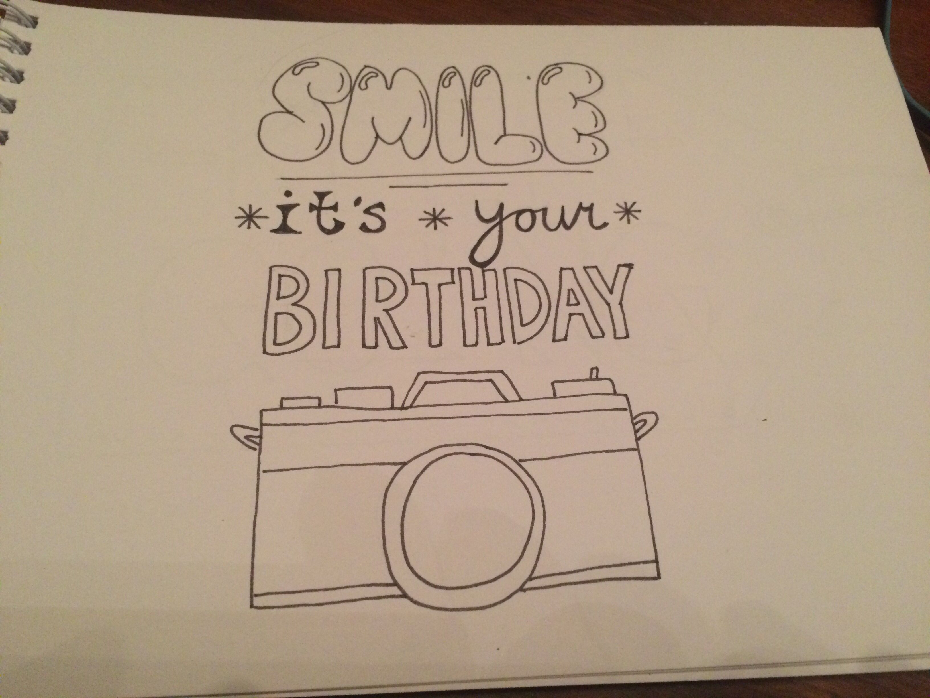 Best ideas about Birthday Drawing Ideas
. Save or Pin Handlettering Smile It s your birthday Now.