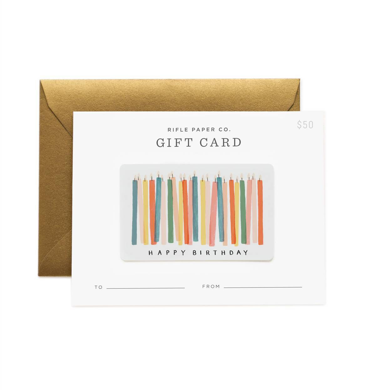 Best ideas about Birthday Gift Card
. Save or Pin Birthday Candles Gift Card by RIFLE PAPER Co Now.