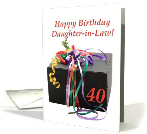 Best ideas about Birthday Gift Ideas For Daughter In Law
. Save or Pin Daughter in law 40th birthday t with ribbons card Now.