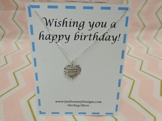 Best ideas about Birthday Gift Ideas For Daughter In Law
. Save or Pin Daughter In Law Birthday Gift Necklace by BrilliantKeepsakes Now.