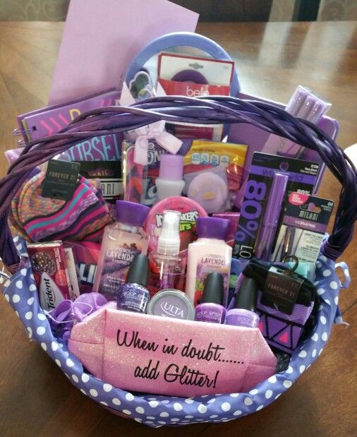 Best ideas about Birthday Gift Ideas For New Girlfriend
. Save or Pin Sweet 16 all purple basket Gift ideas Now.