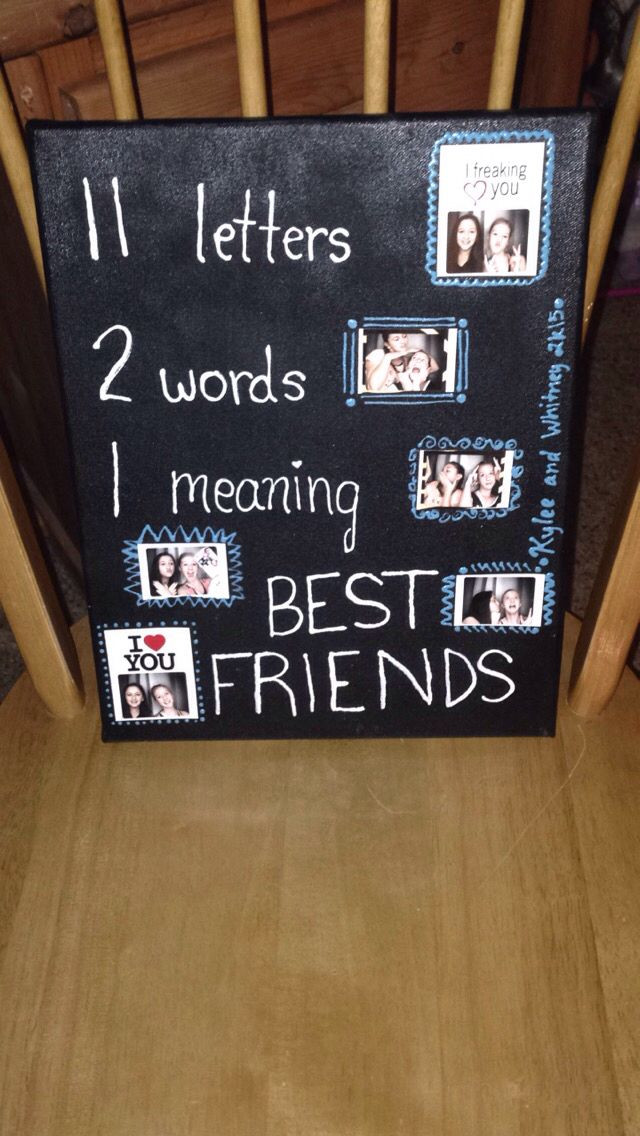 Best ideas about Birthday Gifts For Bff
. Save or Pin this canvas was made by my best friend as I we had a Now.